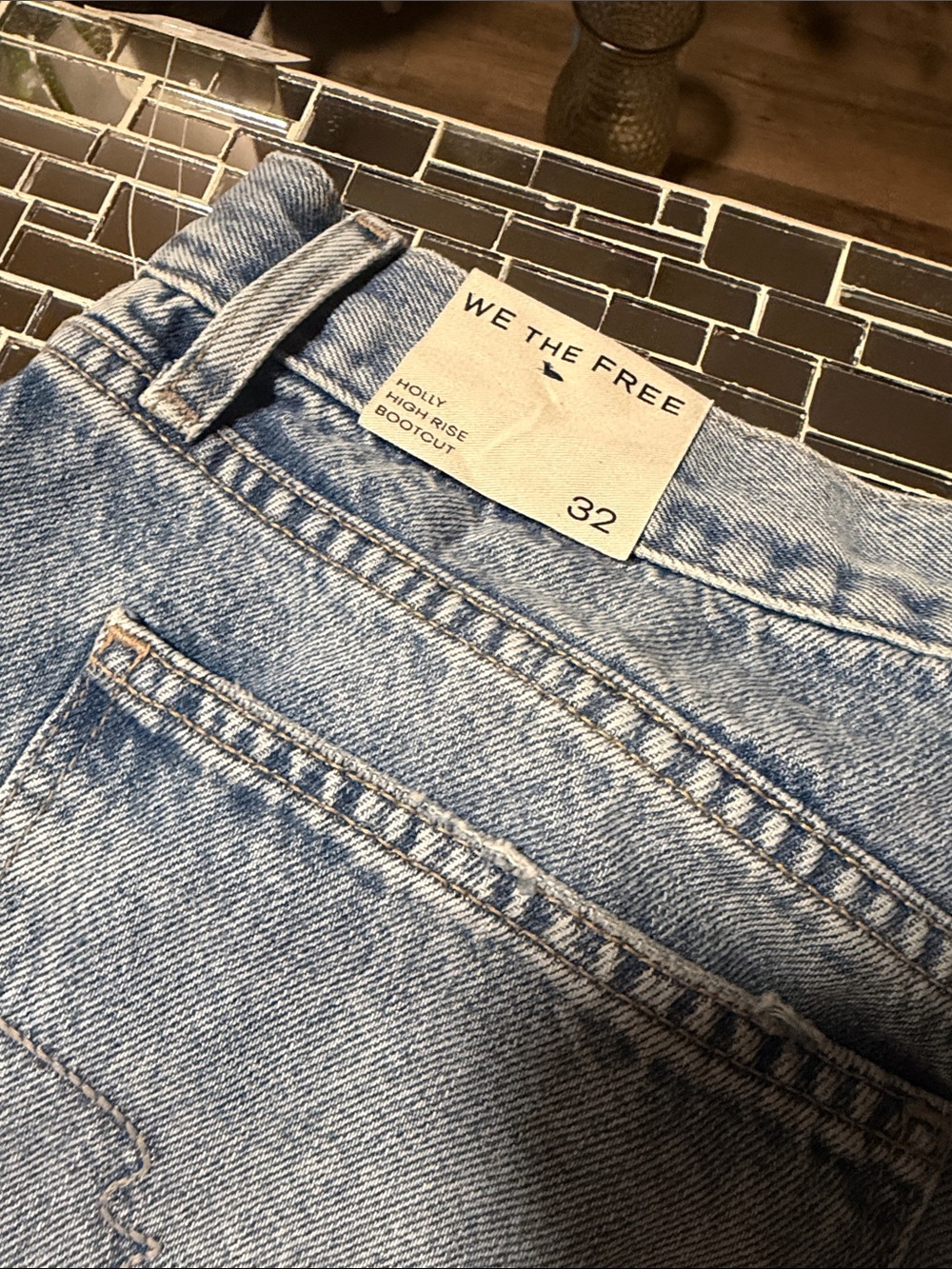 We The Free Light Wash High-Rise Bootcut Jeans